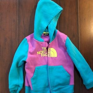 North face zip up hoodie